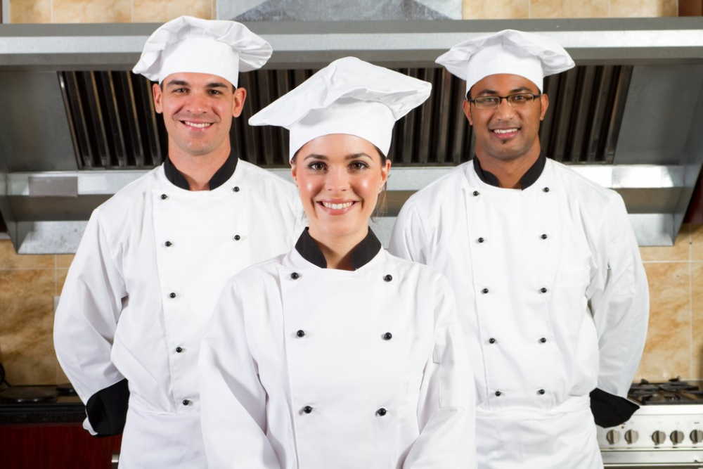 group of chef smiling
